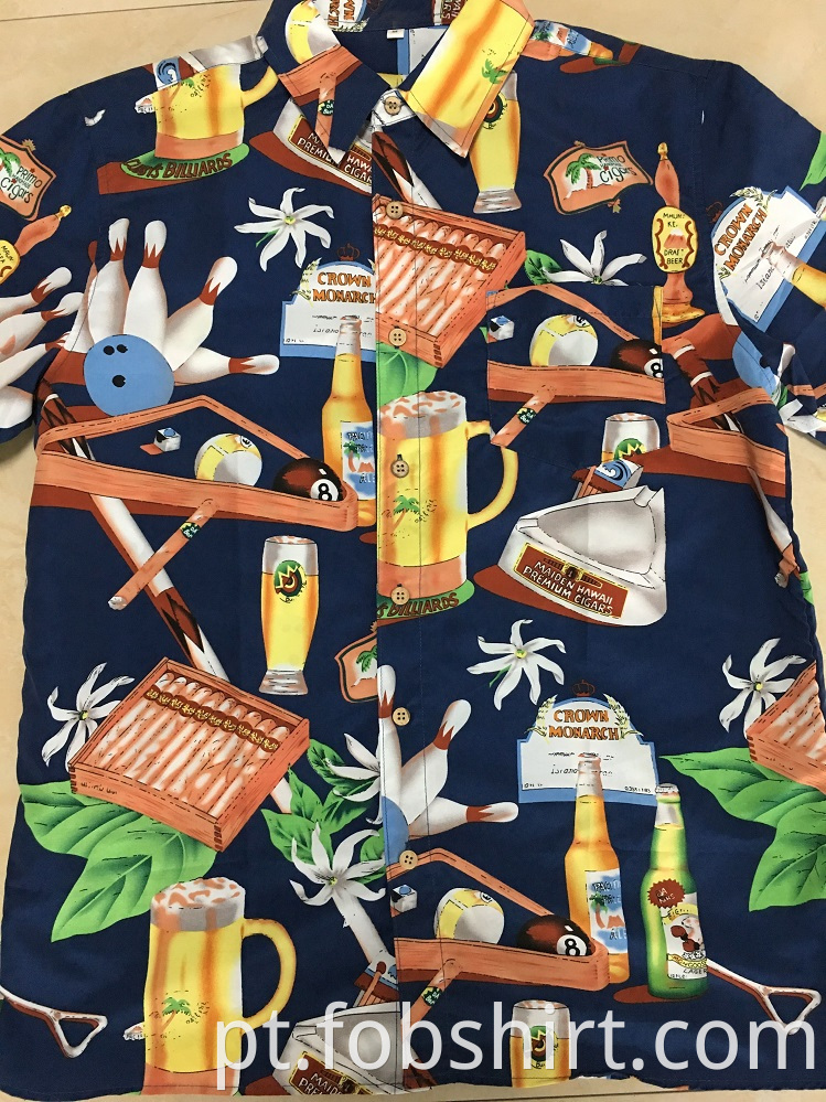 Hot Sale Men Hawaiian Casual Shirt